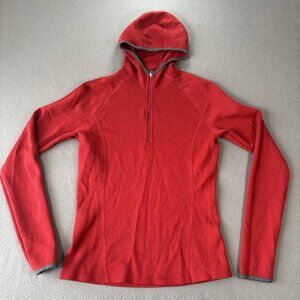 Vintage Ibex Hooded‎ Sweater 100% Merino Wool Womens S USA Made Outdoor Gorpcore